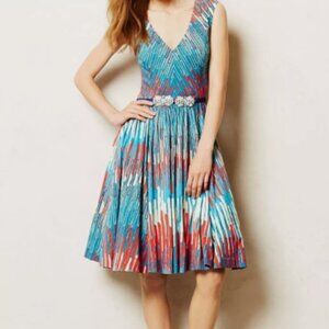 Anthropologie Plenty by Tracy Reese Gallery Row Dress Fit & Flare Artsy Size 10